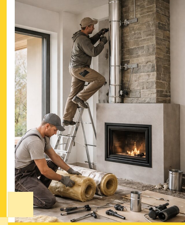 Монтаж дымоходов для каминов в Устях-Илимске от 15600 р. ЭриданСть