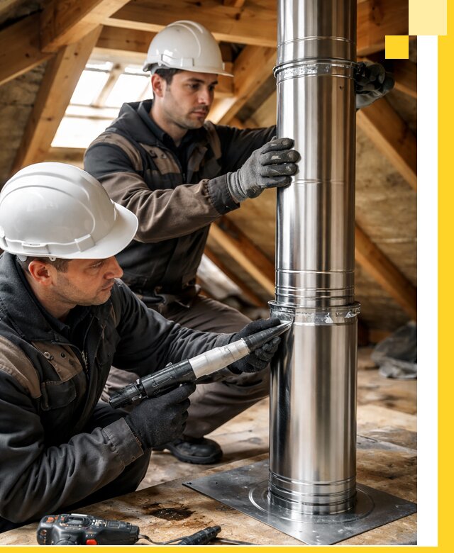 Монтаж дымоходов для каминов в Устях-Илимске с гарантией качества
