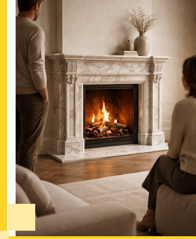 Мраморные камины под ключ в Устях-Илимске от 260000 р. | ЭриданСть