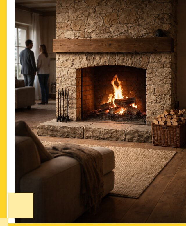 Открытые камины под ключ в Устях-Илимске от 156000 р. ЭриданСть