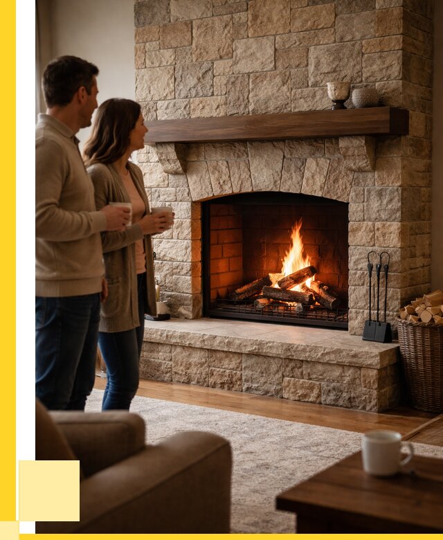 Каменные камины на заказ в Устях-Илимске от 187200 р. | ЭриданСть