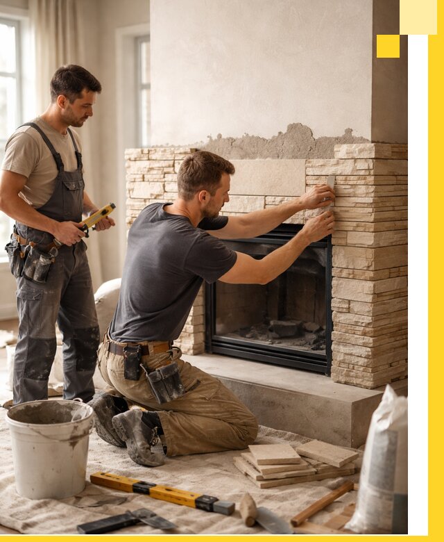 Установка и монтаж каминов для загородного дома в Устях-Илимске