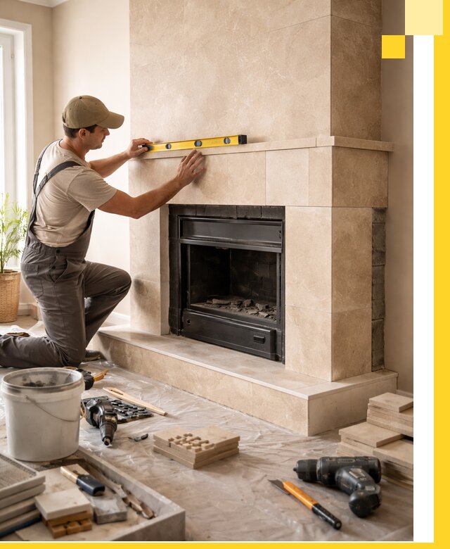 Установка и монтаж каминов в частном доме под ключ в Устях-Илимске