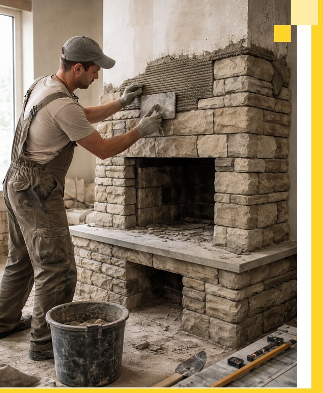 Строительство каминов под ключ в Устях-Илимске от проектирования до монтажа