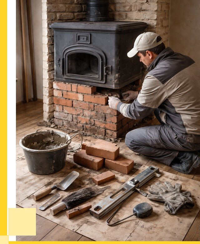 Ремонт печей в Устях-Илимске от 12480 р., услуги печника ЭриданСть