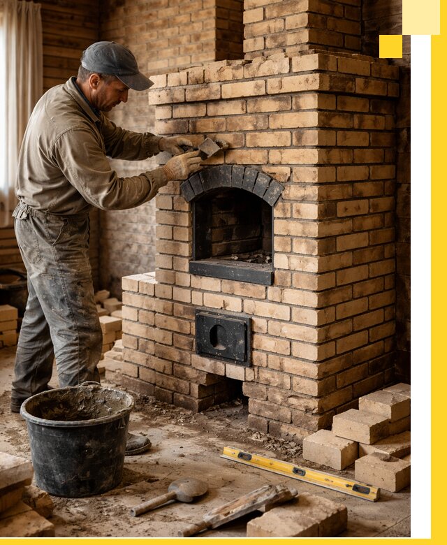 Кирпичные печи под ключ в Устях-Илимске: проектирование и кладка