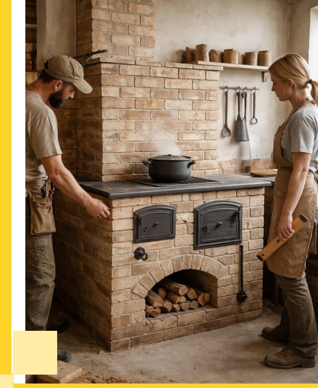 Варочно отопительные печи в Устях-Илимске от 93600 р. | ЭриданСть