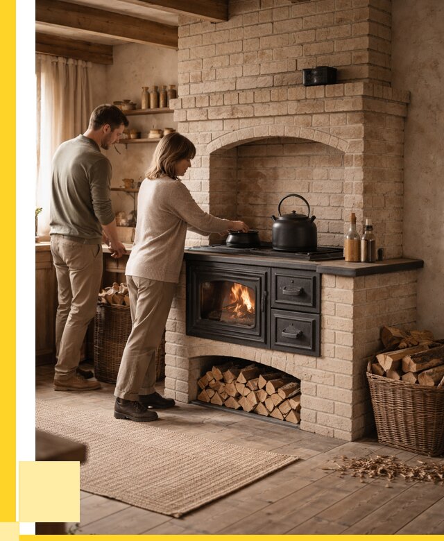 Печи с плитой в Устях-Илимске от 46800 р. | ЭриданСть — кирпичная печь