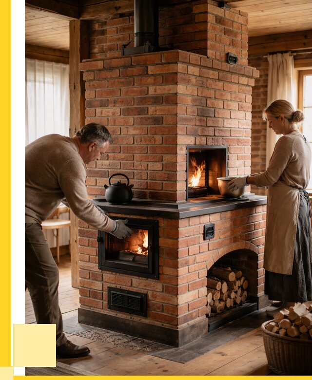 Печи для загородного дома под ключ в Устях-Илимске от 83200 р. | ЭриданСть