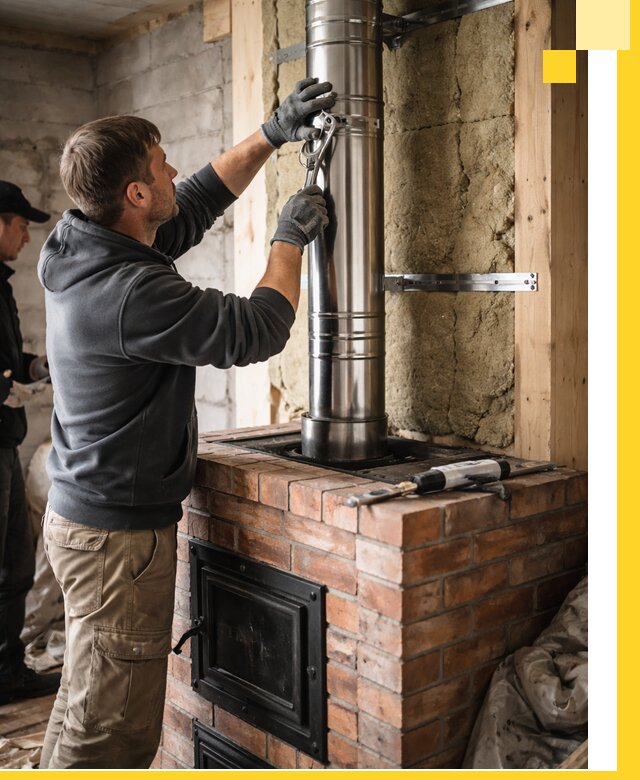 Изготовление и монтаж печей и дымоходов под ключ в Устях-Илимске