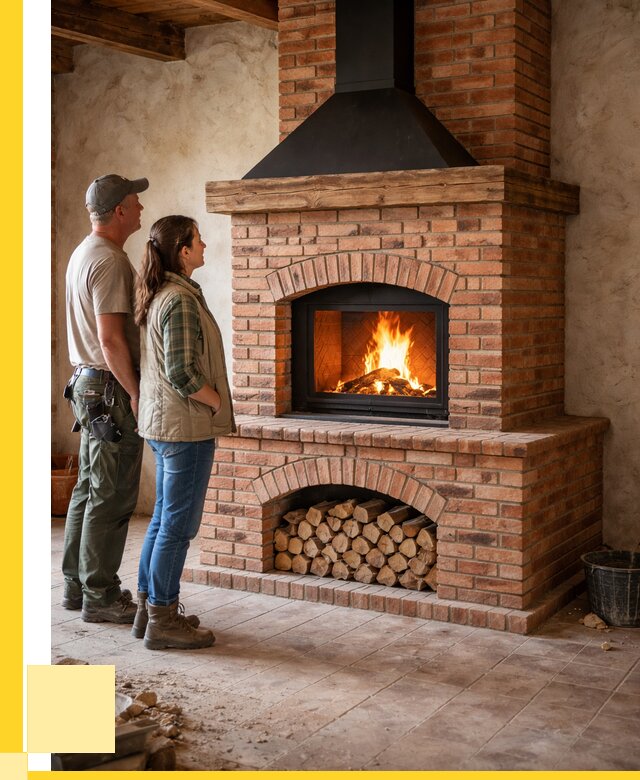 Печи камины из кирпича в Устях-Илимске от 124800 р. | ЭриданСть