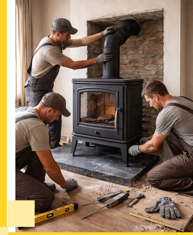 Монтаж печи камина в частном доме в Устях-Илимске от 26000 р. | ЭриданСть