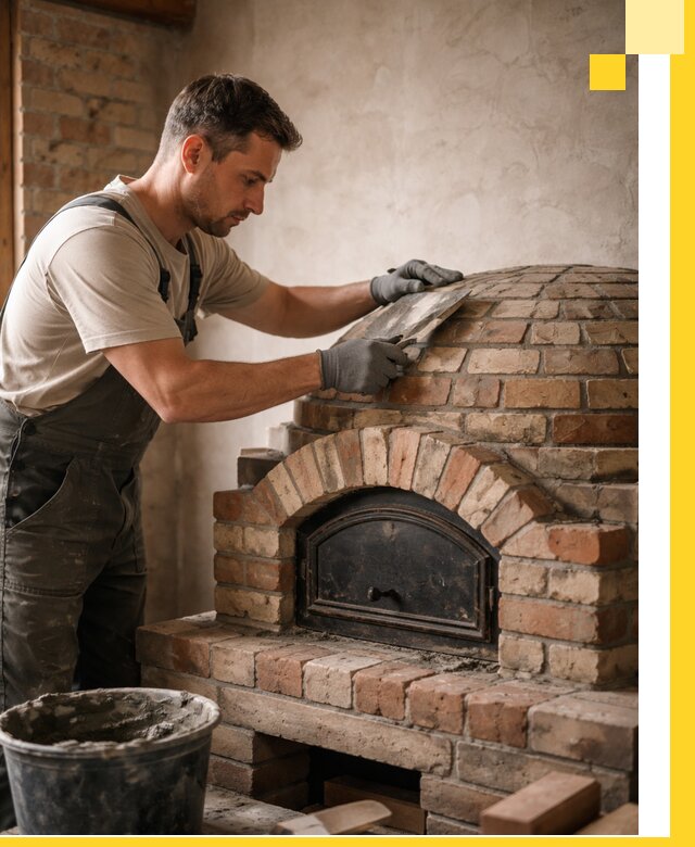 Изготовление и монтаж помпейских печей на заказ в Устях-Илимске