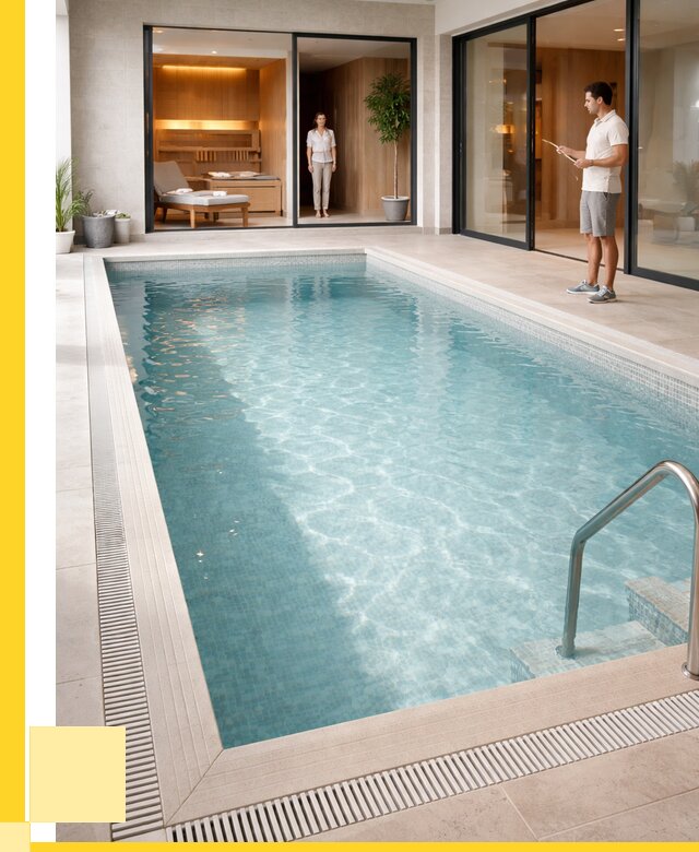 Отделка бассейна пленкой ПВХ в Устях-Илимске от 3640 р. - ЭриданСть