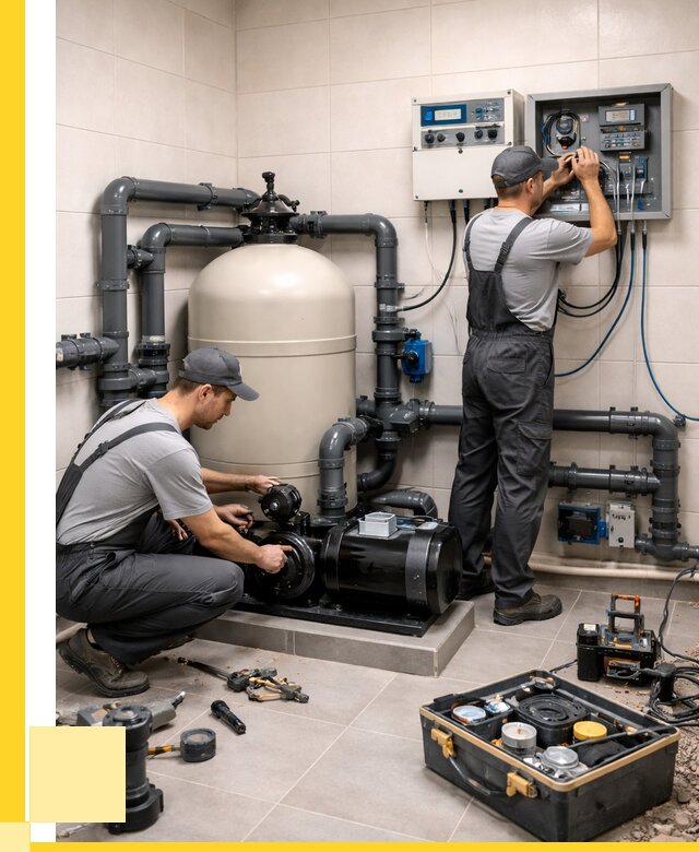 Монтаж оборудования для бассейнов в Устях-Илимске от 41600 р. | ЭриданСть