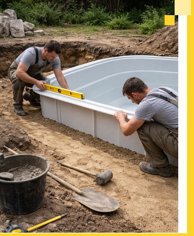 Производство и установка пластиковых бассейнов в Устях-Илимске под ключ
