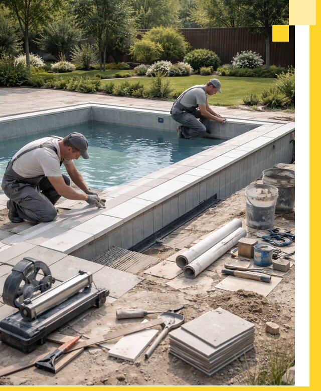 Строительство открытых бассейнов под ключ в Устях-Илимске профессионально