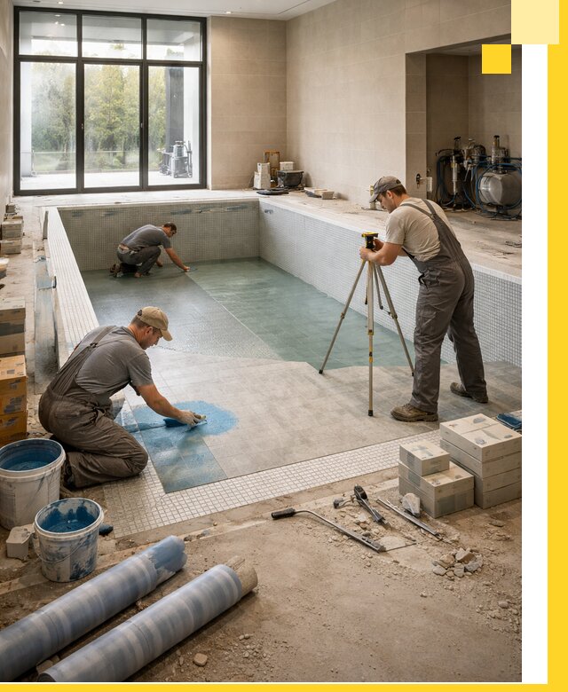 Проект и строительство закрытых бассейнов в Устях-Илимске под ключ