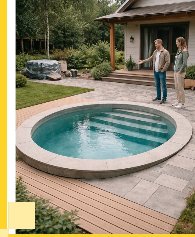 Бассейн на даче под ключ в Устях-Илимске от 208000 р., ЭриданСть