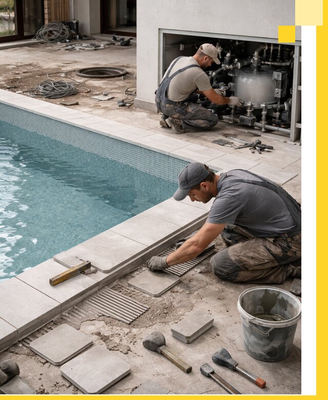 Строительство и монтаж бассейнов в коттедже в Устях-Илимске