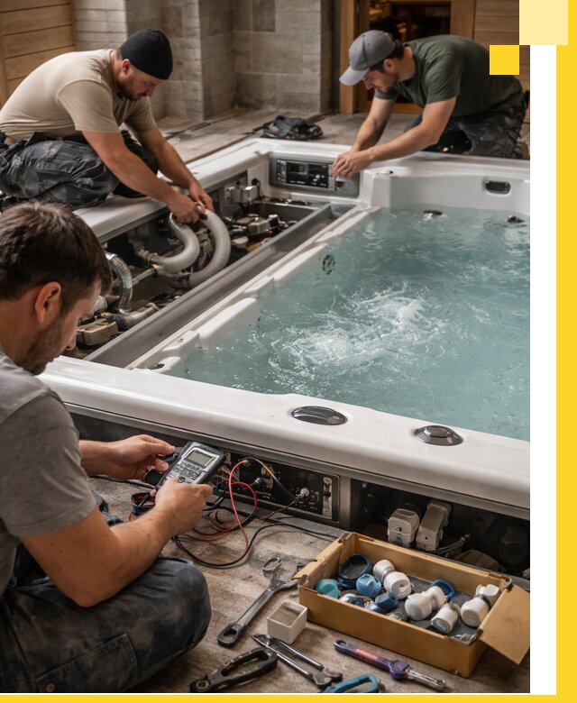 Гидромассажные бассейны под ключ в Устях-Илимске, дизайн и монтаж