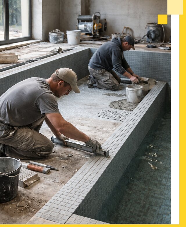 Строительство бассейна в частном доме в Устях-Илимске под ключ