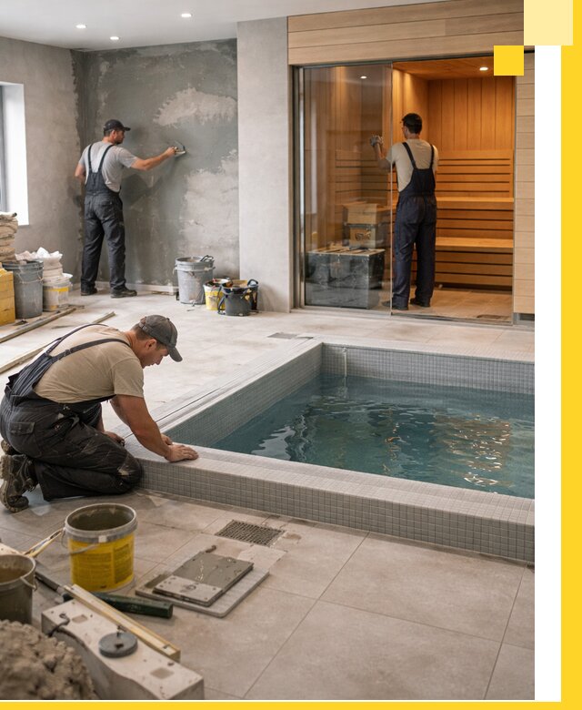 Проектирование и строительство сауны с бассейном в Устях-Илимске