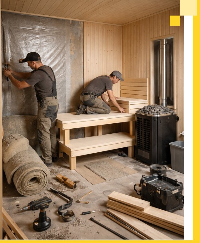 Проекты саун под ключ в Устях-Илимске дизайн и строительство