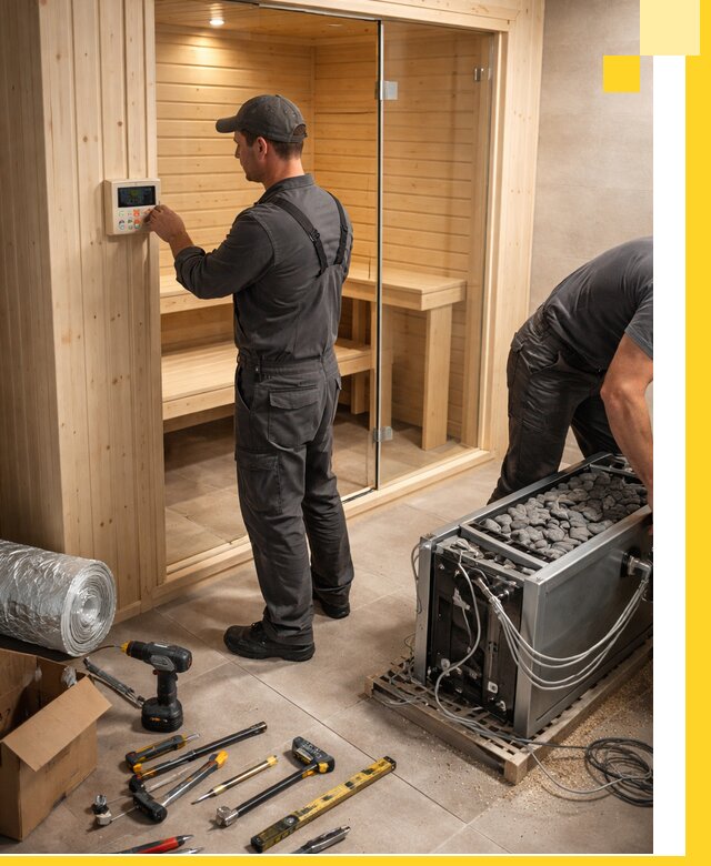 Поставка, установка и монтаж электрических саун в Устях-Илимске