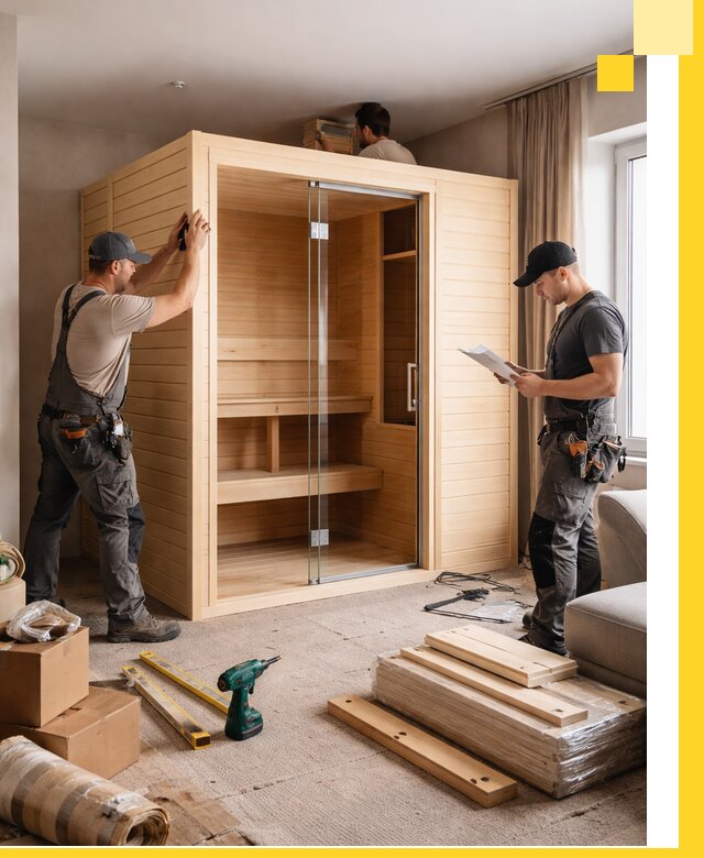 Установка и благоустройство саун в квартире в Устях-Илимске