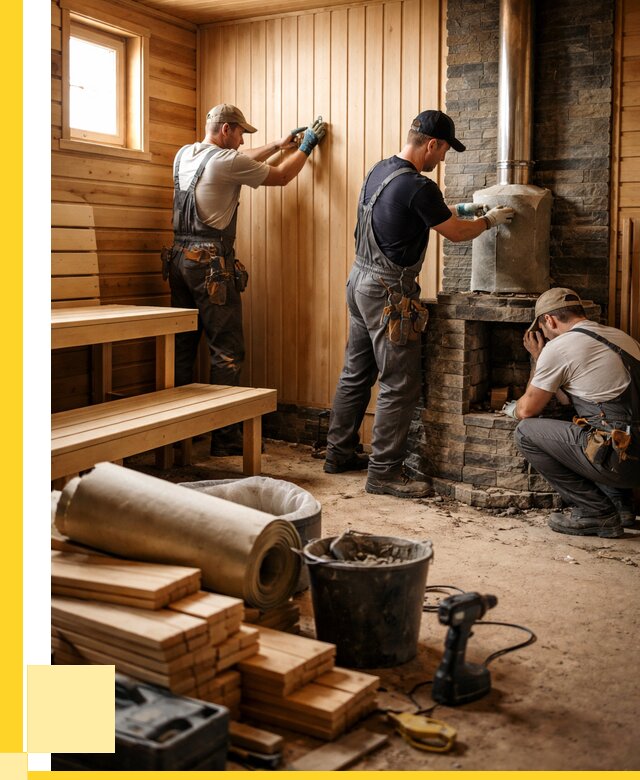 Ремонт бань под ключ в Устях-Илимске от 46800 р. | ЭриданСть