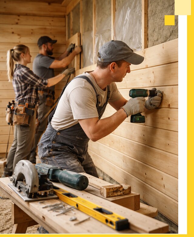 Обшивка бань под ключ в Устях-Илимске: отделка стен и потолков