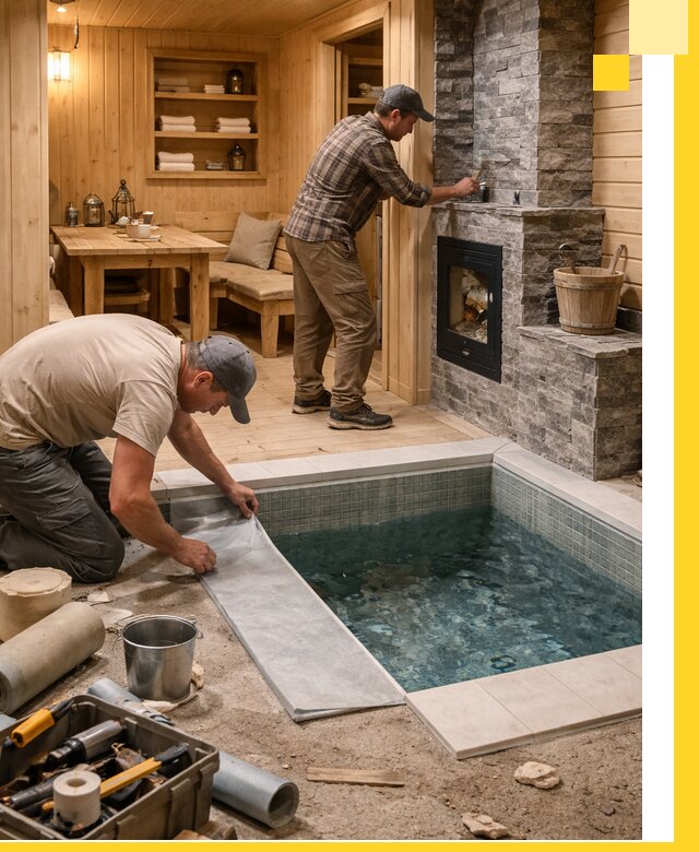 Строительство бань с комнатой отдыха под ключ в Устях-Илимске