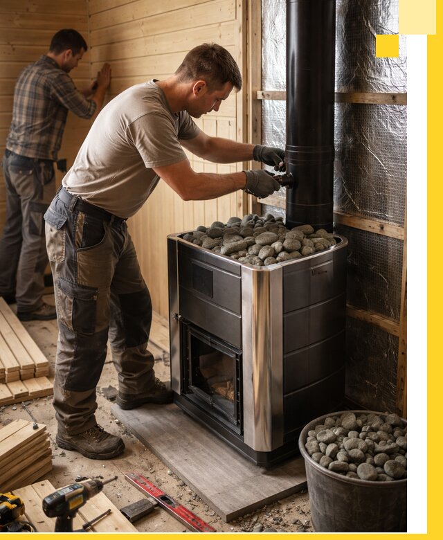 Проектирование и строительство парилок для бани в Устях-Илимске под ключ