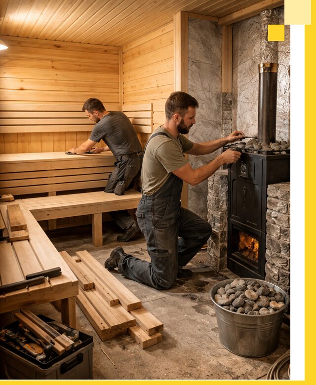 Дизайн и строительство интерьеров бань под ключ в Устях-Илимске