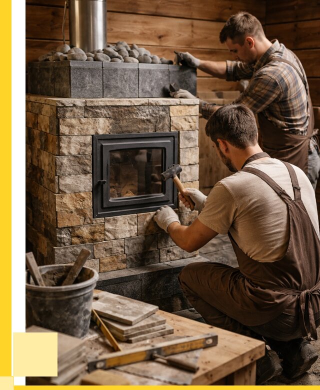 Облицовка банной печи в Устях-Илимске от 15600 р. | ЭриданСть