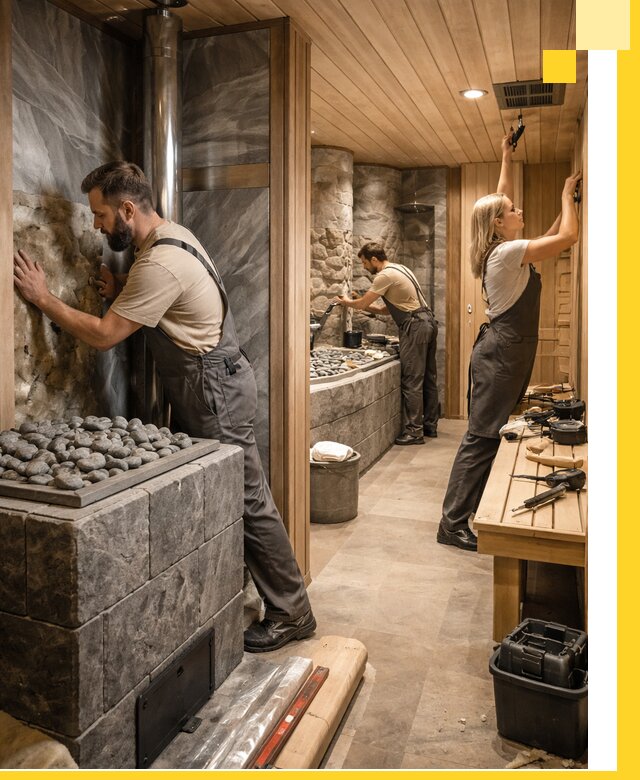 Строительство бань и SPA процедур в Устях-Илимске под ключ и отделкой
