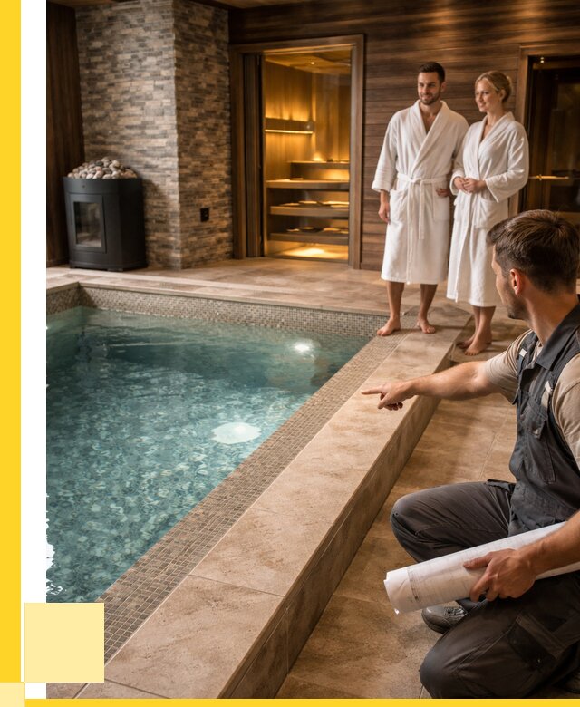 Проект бани с бассейном под ключ в Устях-Илимске от 67600 р. | ЭриданСть