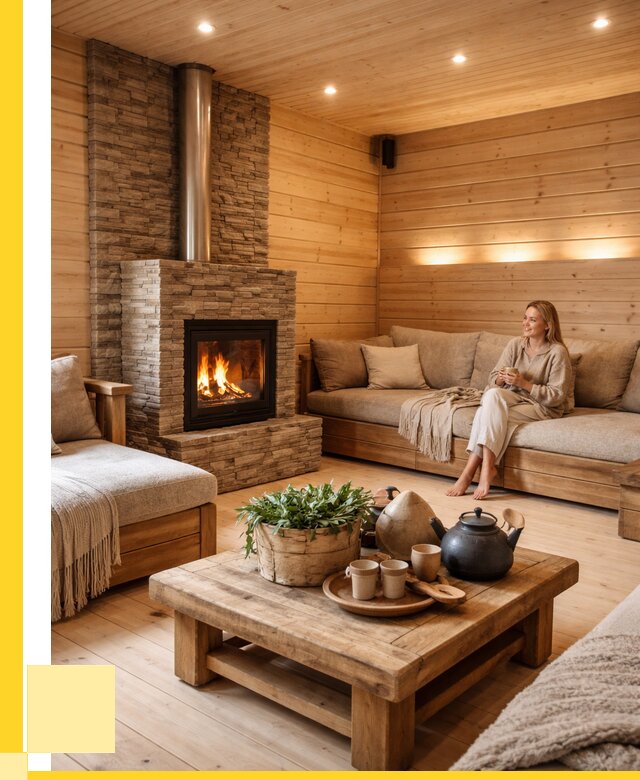 Проект бани с комнатой отдыха в Устях-Илимске от 36400 р. | ЭриданСть