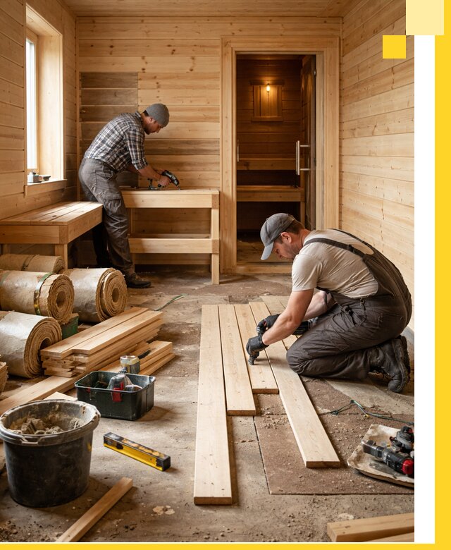 Индивидуальный проект бани с комнатой отдыха под ключ в Устях-Илимске