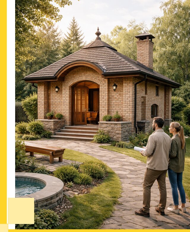 Проект кирпичной бани в Устях-Илимске от 31200 р. | ЭриданСть