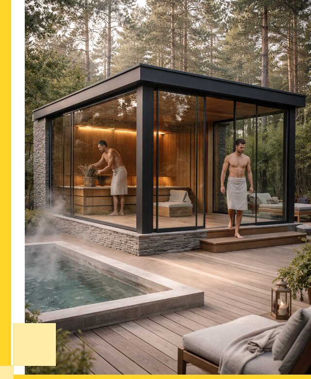 Стеклянные бани и двери в Устях-Илимске от 468000 р. | ЭриданСть