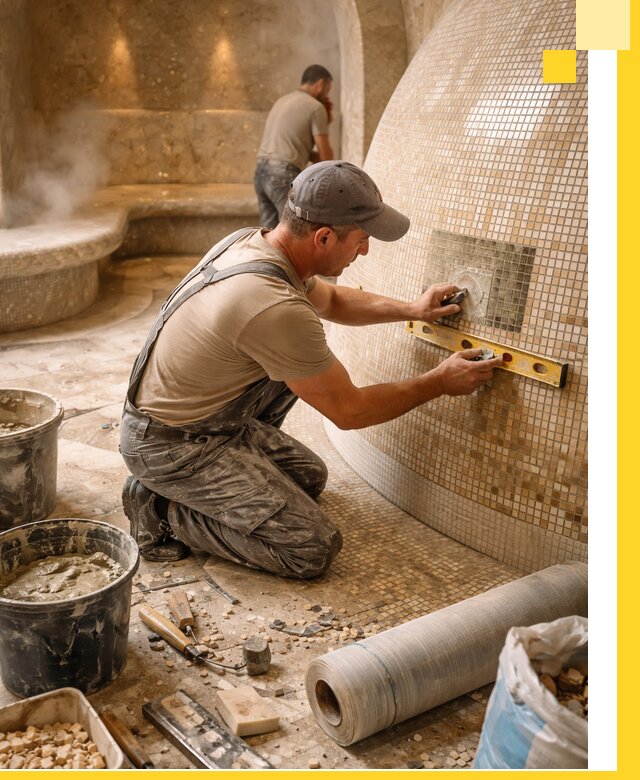 Хамам под ключ в Устях-Илимске: проектирование, строительство, отделка