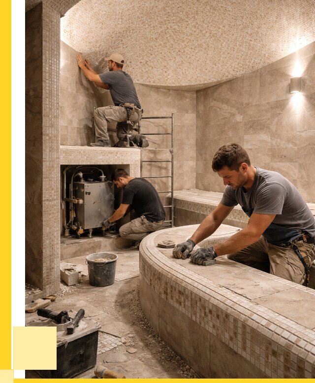 Монтаж хамамов под ключ в Устях-Илимске от 260000 р. ЭриданСть