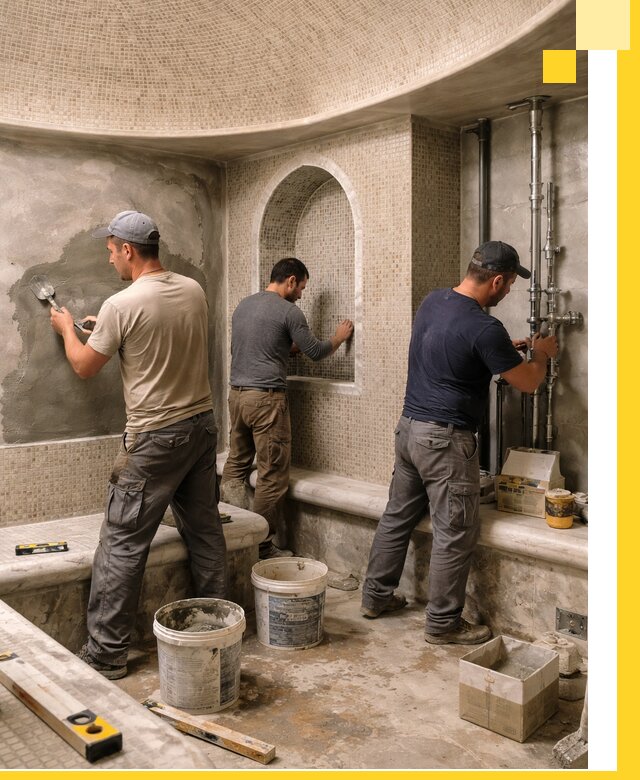 Профессиональный монтаж хамамов под ключ в Устях-Илимске с гарантией