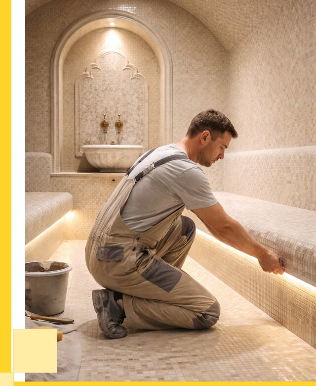 Отделка хамамов под ключ в Устях-Илимске от 5720 р. | ЭриданСть