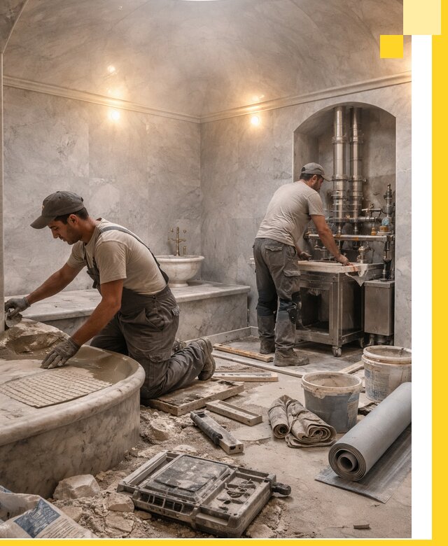 Строительство турецких бань хаммам под ключ в Устях-Илимске