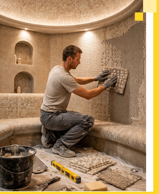 Устройство и монтаж домашнего хамама под ключ в Устях-Илимске