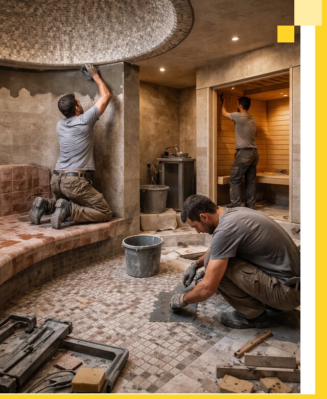 Проект и строительство хамама бани и сауны под ключ в Устях-Илимске