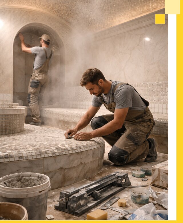 Профессиональный дизайн хамама и SPA под ключ в Устях-Илимске